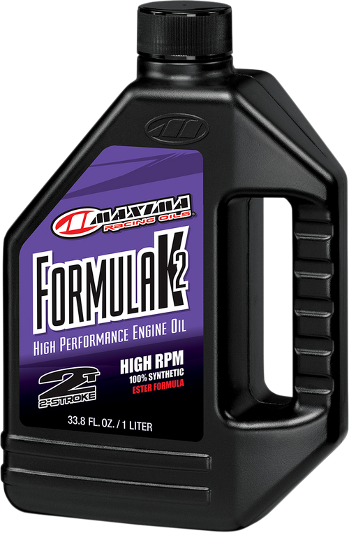 Aceite Motor Maxima 2T Motorcycle Synthetic Oil Formula K2 High RPM 1L amsoil TDRQT