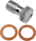 GOODRIDGE BANJO ADAPTERS/BOLTS SNGL BANJO SHORT CHROME