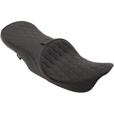 LOW-PROFILE TOURING SEATS WITH FORWARD-POSITIONING AND EZ GLIDE II™ BACKREST OPTION FOR HARLEY-DAVIDSON