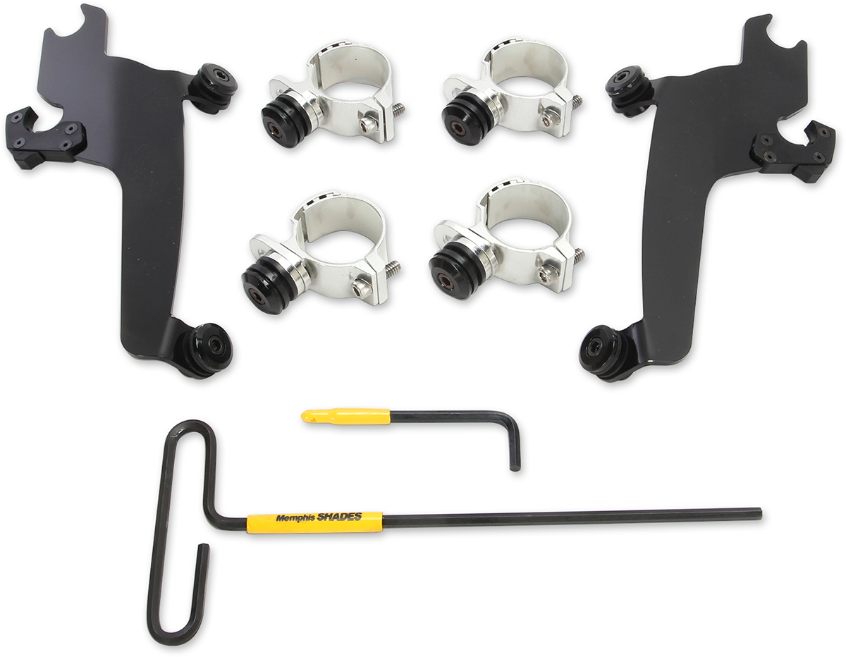 MEMPHIS SHADES METRIC NO-TOOL TRIGGER-LOCK MOUNT KITS FOR SPORTSHIELDS MNT KIT SS VIC VEGAS BLK