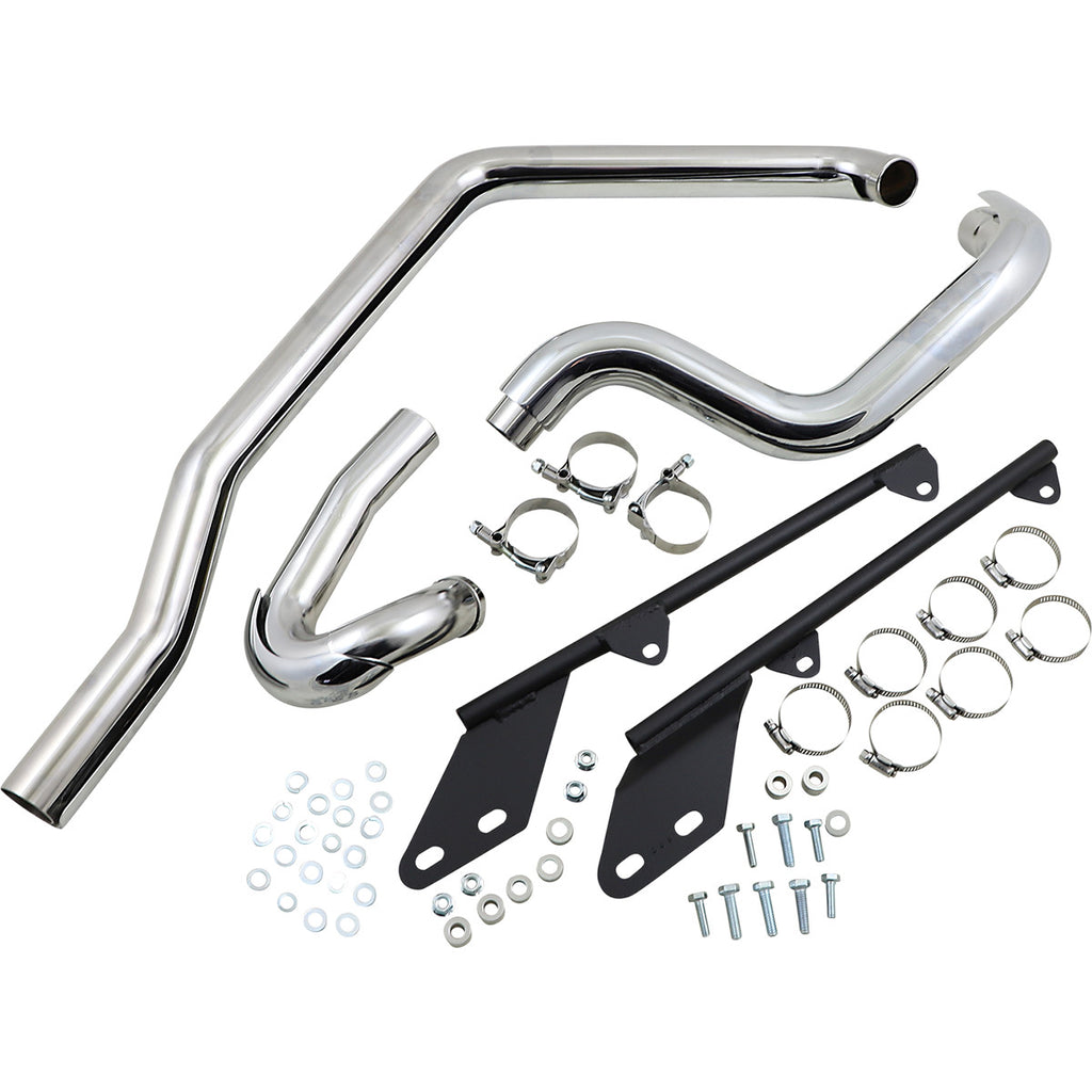 Bassani Power Curve True-Dual Crossover Header Pipes For Harley-Davidson Softail