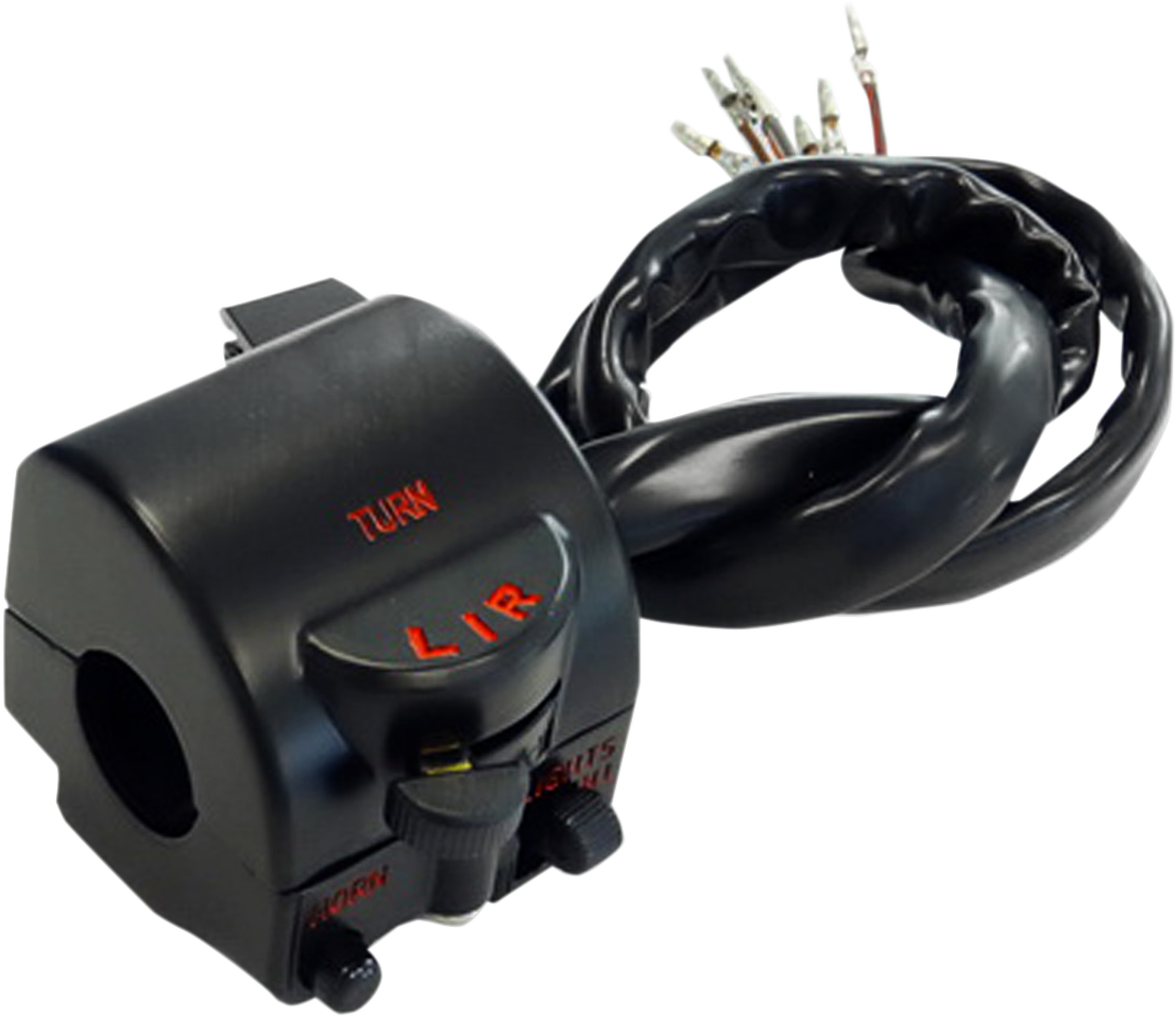 EMGO HANDLEBAR SWITCH ASSEMBLIES SWITCH H/BAR LEFT HONDA