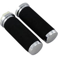 RUBBER GRIPS WITH ACCENT RINGS AND END CAPS FOR HARLEY-DAVIDSON