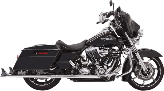 BASSANI XHAUST 21/4" FISHTAIL SLIP-ON MUFFLERS FOR HARLEY-DAVIDSON 1995 - 2013 Chrome 2 1/4" Fishtail Slip-On Mufflers