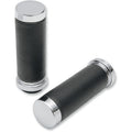 TEXTURED BLACK RUBBER GRIPS FOR HARLEY-DAVIDSON