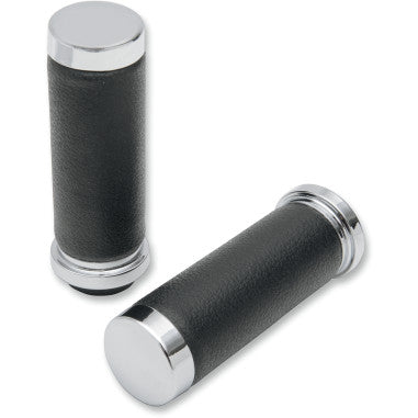 TEXTURED BLACK RUBBER GRIPS FOR HARLEY-DAVIDSON