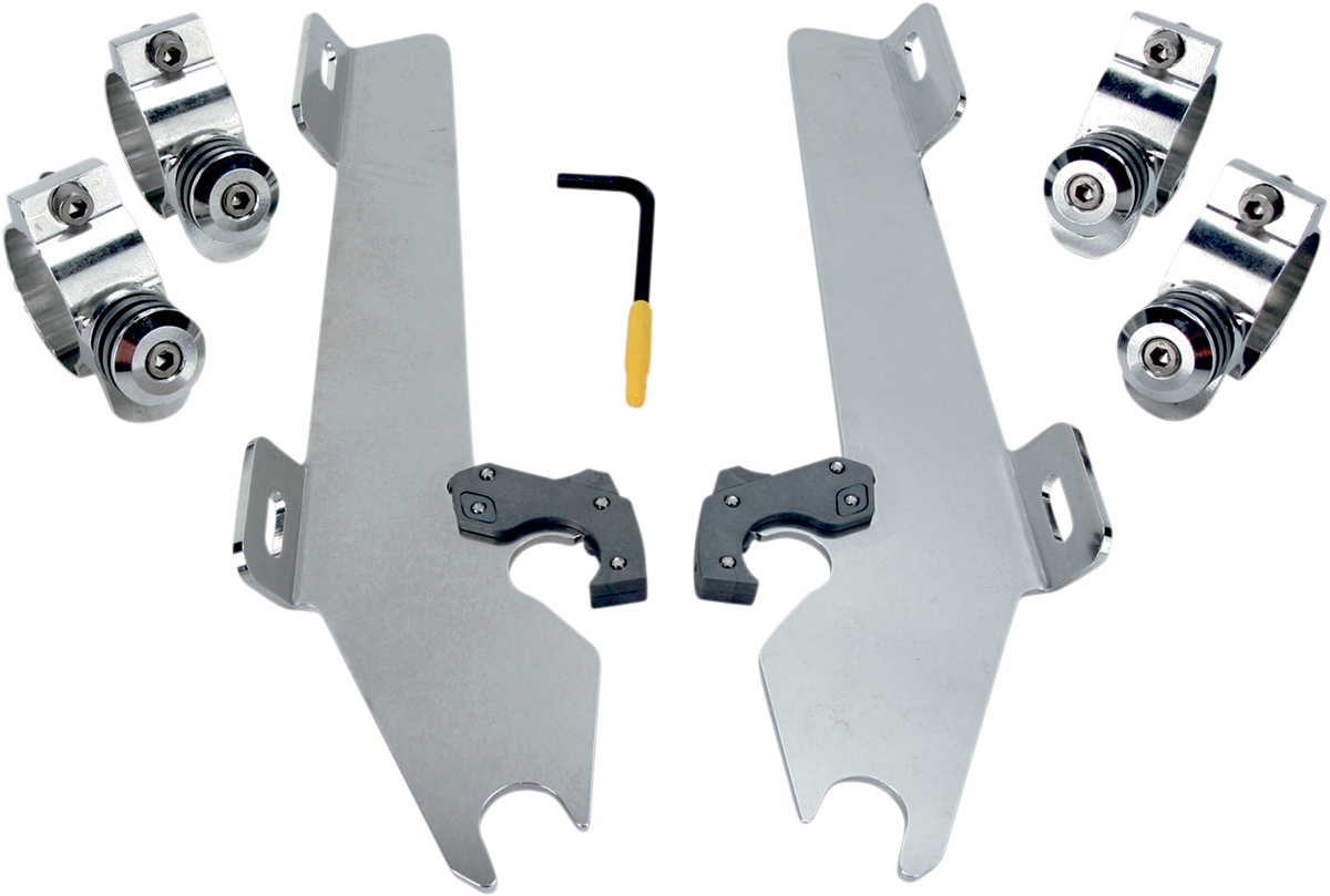 MEMPHIS SHADES METRIC BATWING FAIRING, WINDSHIELDS, DEFLECTORS AND ACCESSORIES MNT KIT BW STATE SABR POL