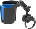 RAM MOUNT RAM HANDLEBAR RAIL MOUNT WITH U-BOLT BASE, LEVEL CUP™​ DRINK HOLDER AND KOOZIE KIT LEVEL CUP RAIL MOUNT