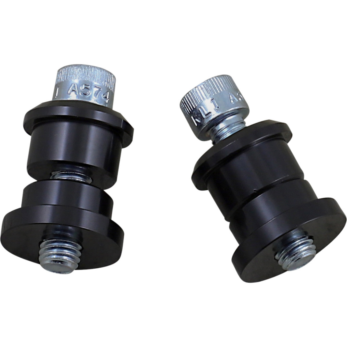 Solid Riser Bushings Black For Harley Davidson