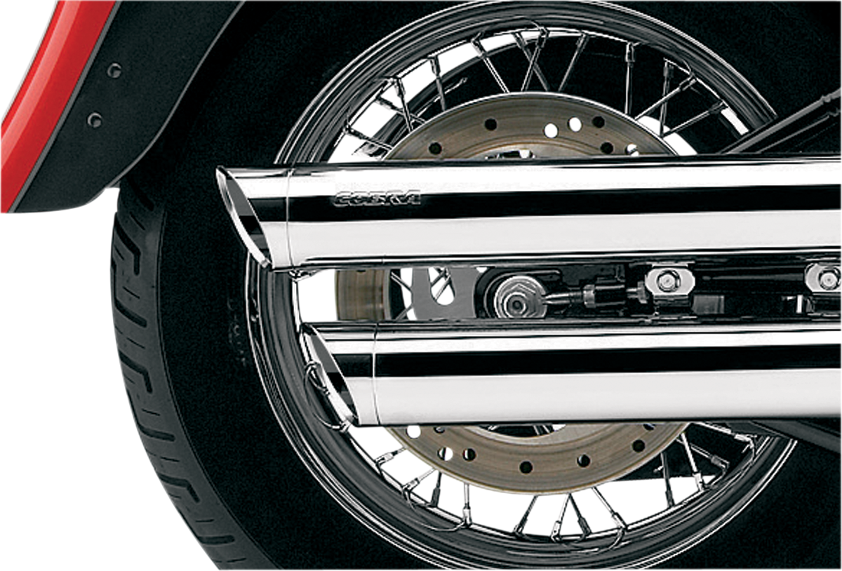 COBRA 3" SLIP-ON MUFFLERS FOR HARLEY-DAVIDSON 2000 - 2006 Chrome 3" Slip-On Mufflers