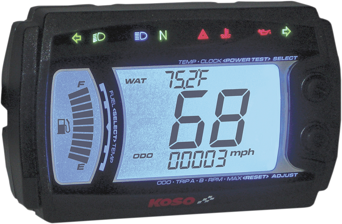 KOSO NORTH AMERICA XR-SR MULTI-FUNCTION ELECTRONIC SPEEDOMETER SPEEDO-MULTI METER XRSR