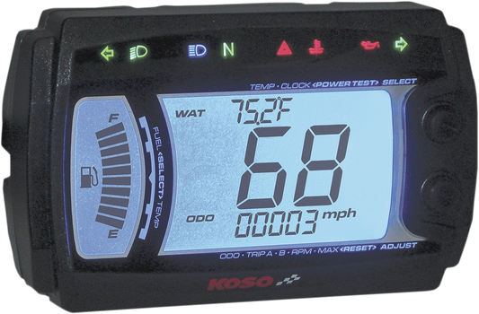 KOSO NORTH AMERICA XR-SR MULTI-FUNCTION ELECTRONIC SPEEDOMETER SPEEDO-MULTI METER XRSR