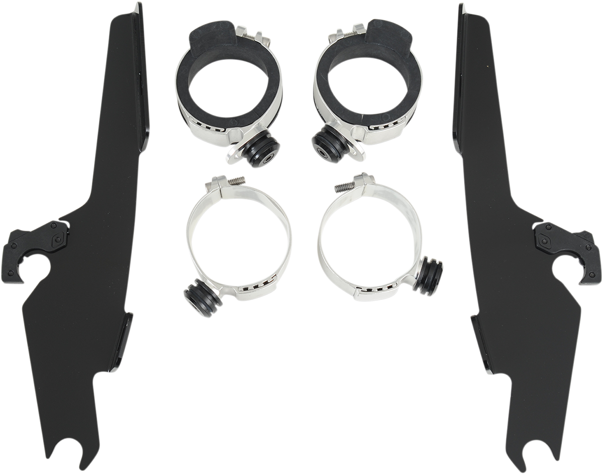 MEMPHIS SHADES METRIC NO-TOOL TRIGGER-LOCK MOUNT KITS FOR FATS/SLIM MNT KIT FS XV6/11CL BLK