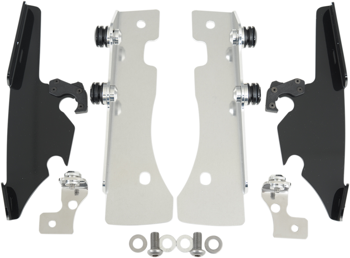 MEMPHIS SHADES METRIC NO-TOOL TRIGGER-LOCK MOUNT KITS FOR FATS/SLIM MNT KIT FS XV16/17 BLK