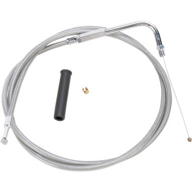 BRAIDED AND BLACK VINYL THROTTLE AND IDLE CABLES FOR HARLEY-DAVIDSON