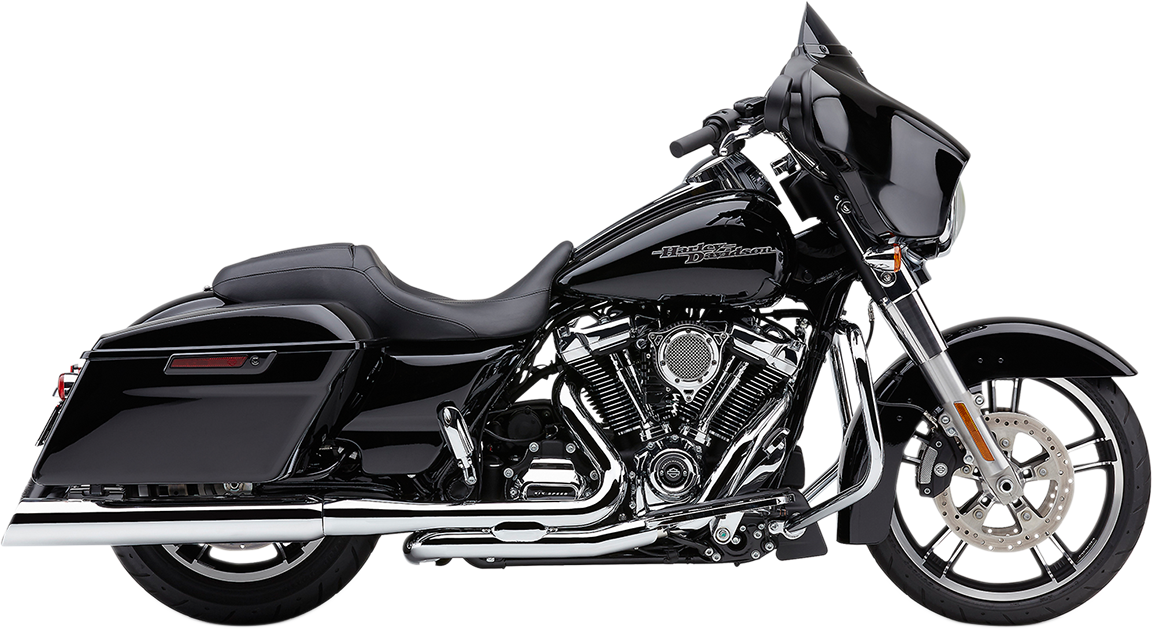 COBRA 909 UPPER CUT MUFFLERS FOR HARLEY-DAVIDSON 2009 Chrome 909 Upper Cut Slip-On Mufflers