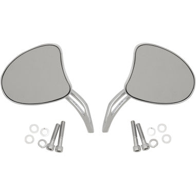 TAPERED MIRRORS WITH SLOTTED STEMS FOR HARLEY-DAVIDSON