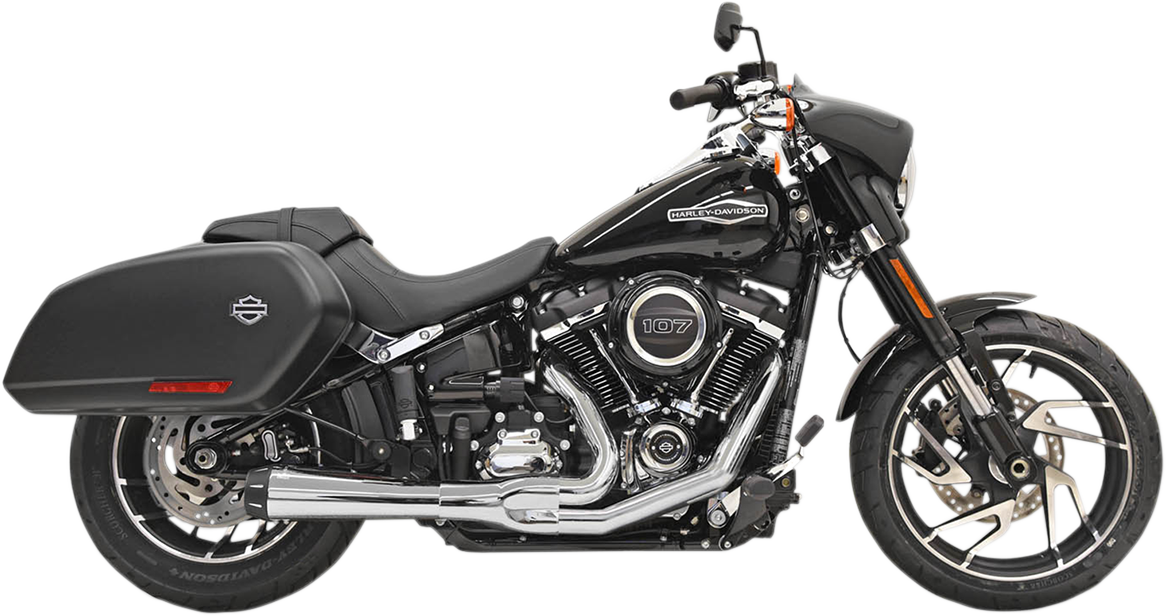 BASSANI XHAUST ROAD RAGE 2-INTO-1 SYSTEMS FOR HARLEY-DAVIDSON 2018 - 2019 Chrome Road Rage 2-Into-1 Exhaust System