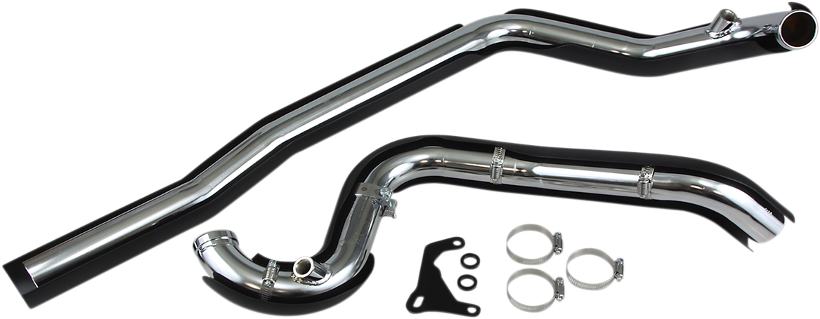 COBRA TRUE DUALS HEADER SYSTEMS FOR HARLEY-DAVIDSON 2007 - 2008 Black True Dual Header System
