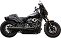 S&S CYCLE SUPERSTREET 2-INTO-1 EXHAUST SYSTEMS FOR HARLEY-DAVIDSON 2018 - 2019 EXH 2-1 BL/BL RC 18-19 ST