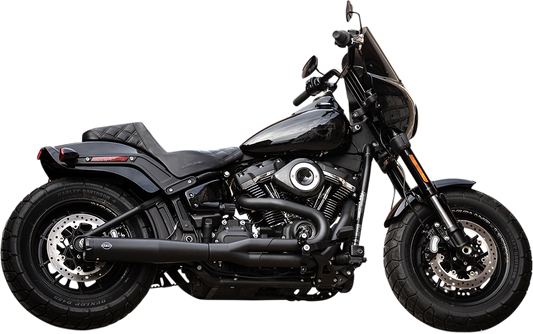 S&S CYCLE SUPERSTREET 2-INTO-1 EXHAUST SYSTEMS FOR HARLEY-DAVIDSON 2018 - 2019 EXH 2-1 BL/BL RC 18-19 ST