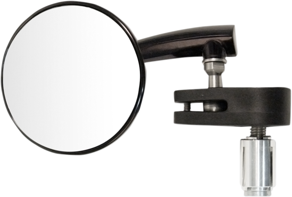 EMGO ALUMINUM 2.5" BAR END MIRRORS MIRROR BAR END L/H BLK