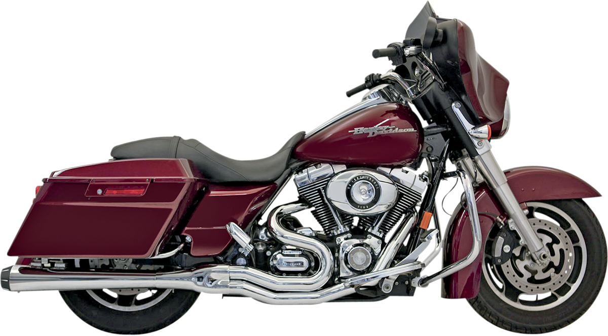 BASSANI XHAUST ROAD RAGE II MEGA POWER 2-INTO-1 SYSTEMS FOR HARLEY-DAVIDSON 1995 - 2013 Chrome Road Rage II Mega Power 2-Into-1 System