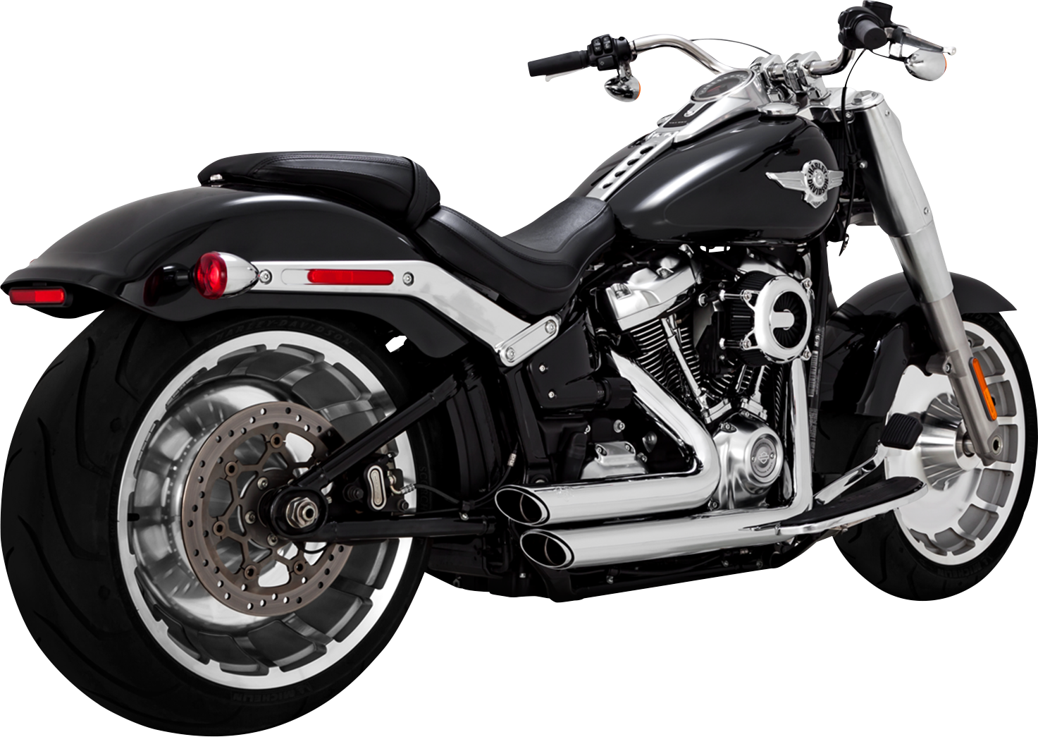 Sistema De Escape Escalonado Shortshots Cromado Para Harley Davidson