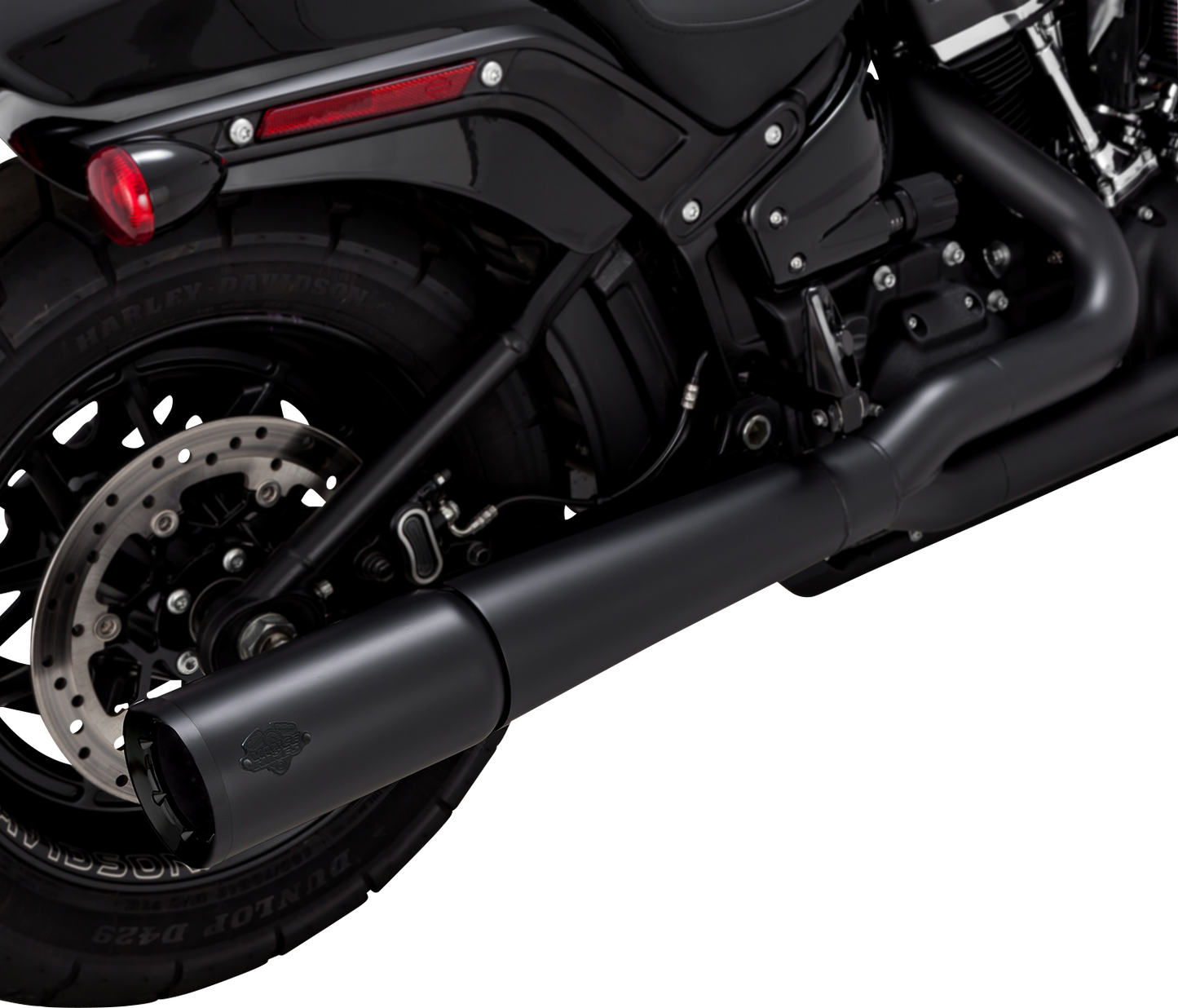 Sistema De Escape Pro Pipe 2 En 1 Negro Mate Para Harley Davidson