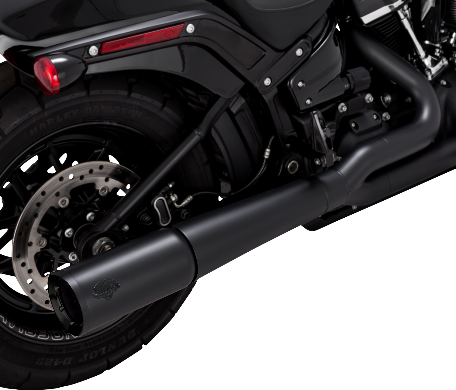 Sistema De Escape Pro Pipe 2 En 1 Negro Mate Para Harley Davidson