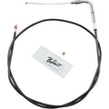 BLACK VINYL THROTTLE AND IDLE CABLES FOR HARLEY-DAVIDSON