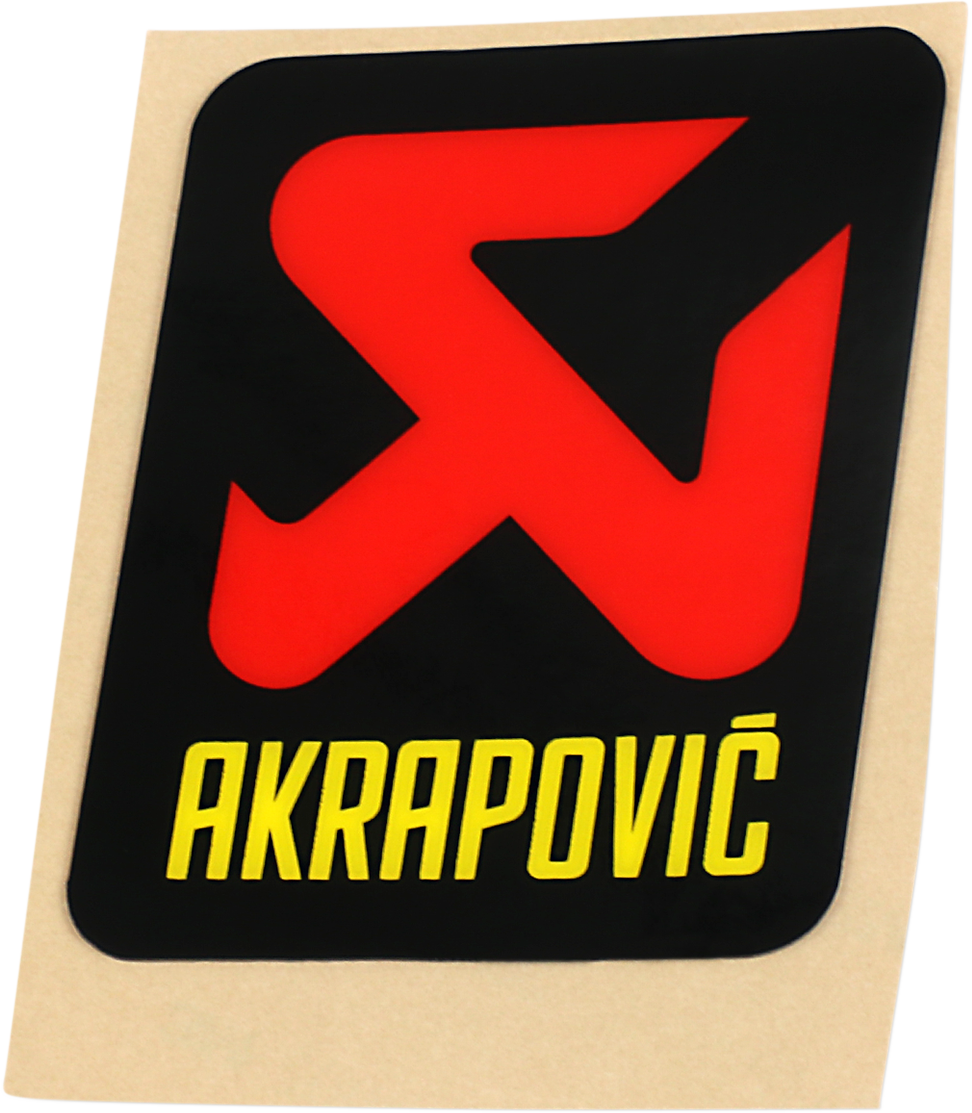 Akrapovic P-VST4PO Replacement Exhaust Sticker 66 X 70 mm