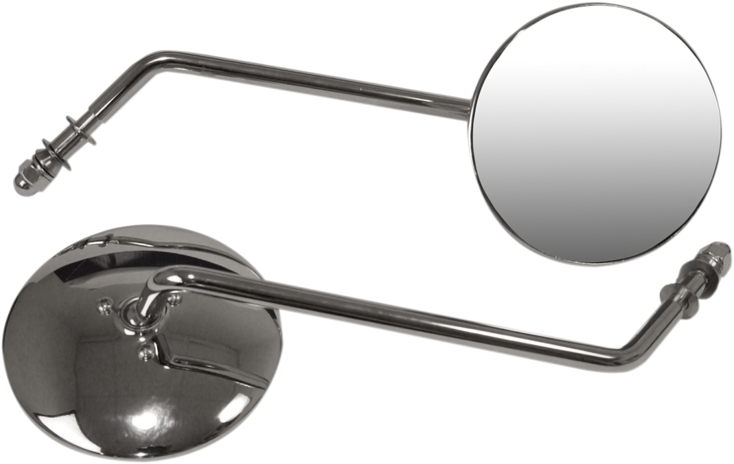 EMGO CHROME UNIVERSAL STEEL MIRRORS MIRROR 7.5"SMOOTH CHR PR