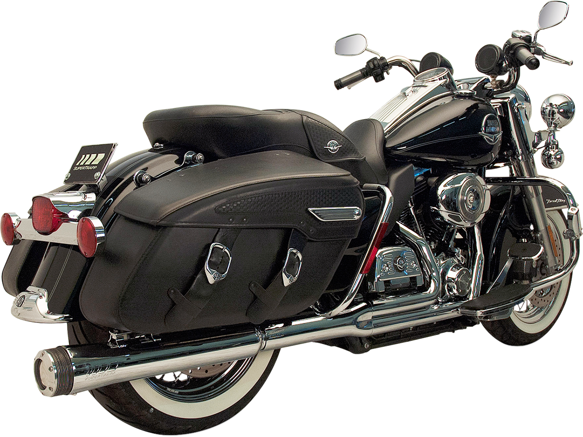 SUPERTRAPP FATSHOT 2-INTO-1 EXHAUST SYSTEMS FOR HARLEY-DAVIDSON 2010 - 2013 Chrome Fat Shot 2-Into-1 Exhaust System