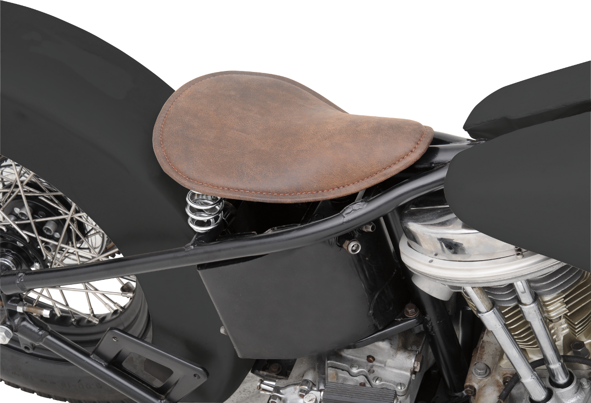 DRAG SPECIALTIES SEATS SPRING SOLO SEATS SEAT SOLO SM BRN DISTRESS