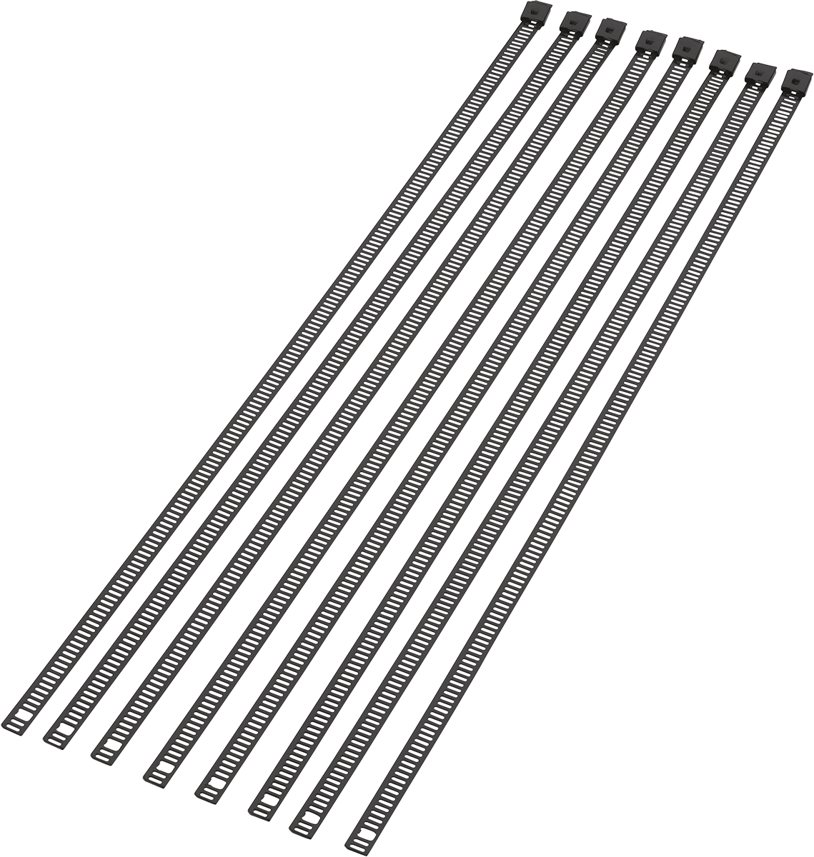 MOOSE RACING HARD-PARTS LADDER-STYLE CABLE TIES CABLE TIE BLACK 14" 8PK