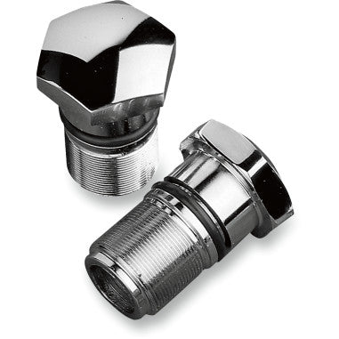 CHROME FORK TUBE PLUGS AND CAPS FOR HARLEY-DAVIDSON