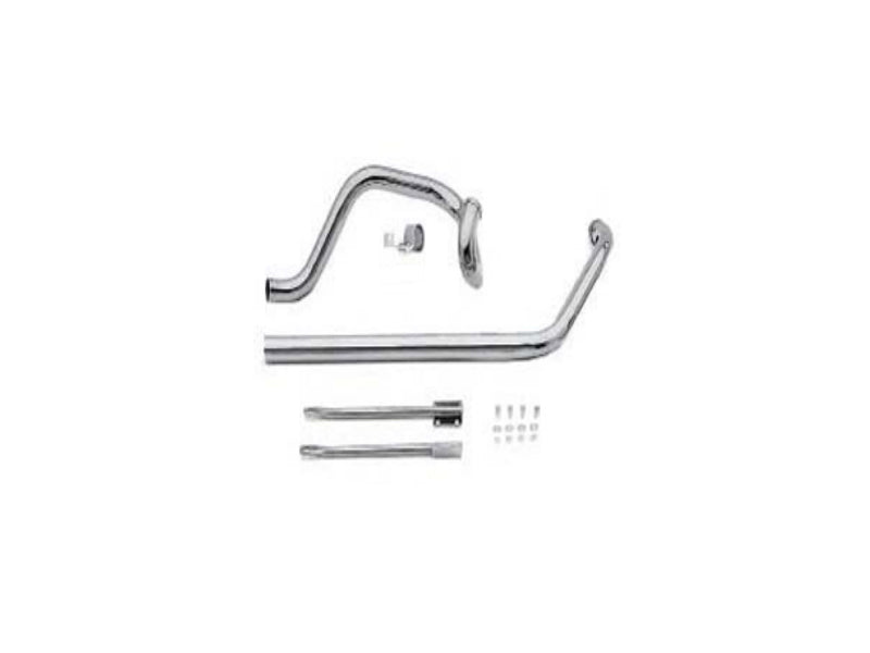 Paughco 735I True Dual Exhaust Header Set For Harley-Davidson