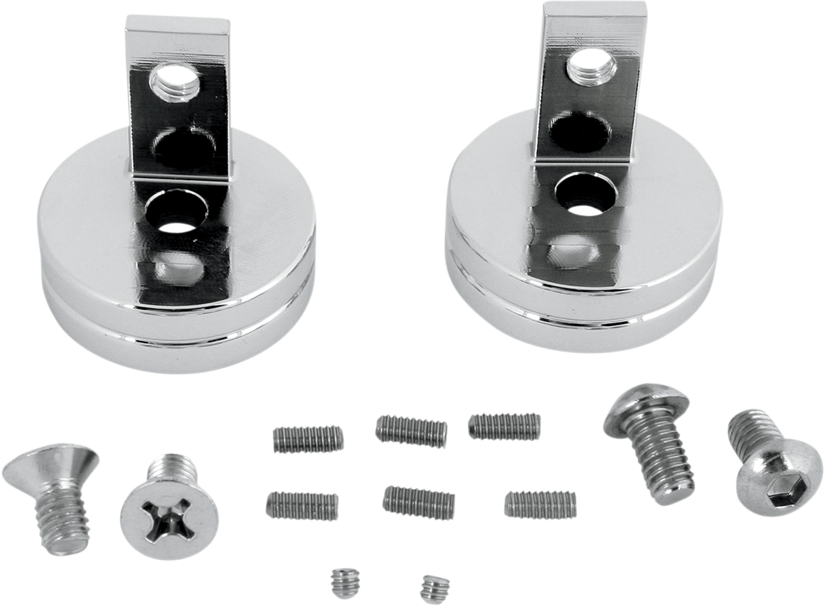 SHOW CHROME ELLIPTICAL DRIVING LIGHT KITS APAPTERS F/LIGHT KITS