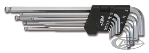 Juego Llaves Allen En Pulgadas Con Bola Sonic L-Type Hexagonal Keys Sae