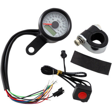 17/8" MINI PROGRAMMABLE ELECTRONIC SPEEDOMETERS WITH INDICATOR LIGHTS FOR HARLEY-DAVIDSON