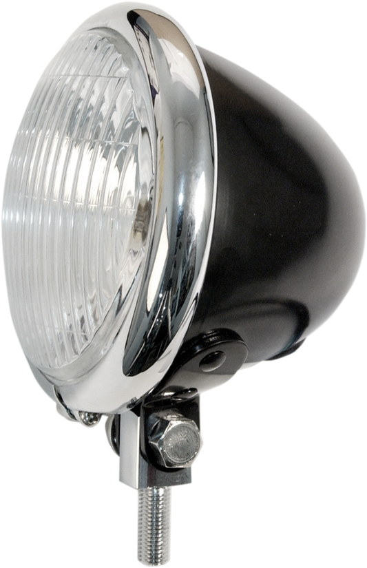 EMGO BATES STYLE 41⁄2" SPOTLAMPS S/LAMP SHELL 4.5" BLK/CHR