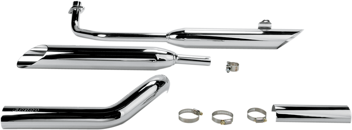 COBRA COMPLETE SLIP-ON MUFFLERS FOR METRIC CRUISERS MUFFLERS S/C XVS650 VS