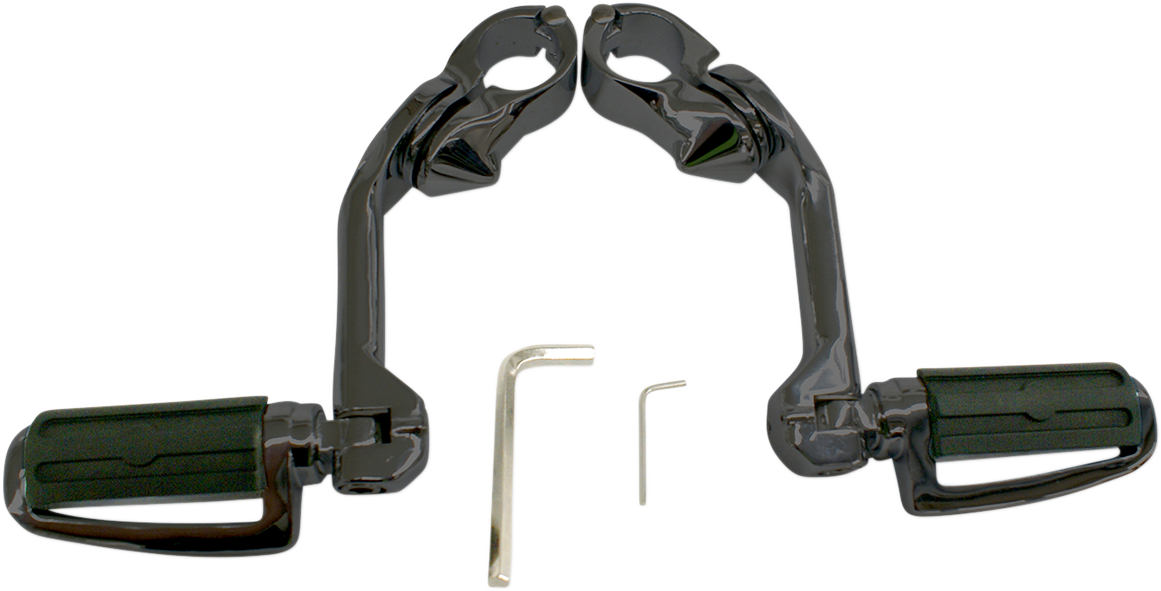 RIVCO PRODUCTS HIGHWAY PEGS WITH MOUNTING ARMS HIGHWAY PEGS MNT BLK