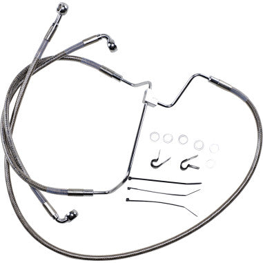 EXTENDED LENGTH STAINLESS STEEL BRAKE LINE KITS FOR HARLEY-DAVIDSON