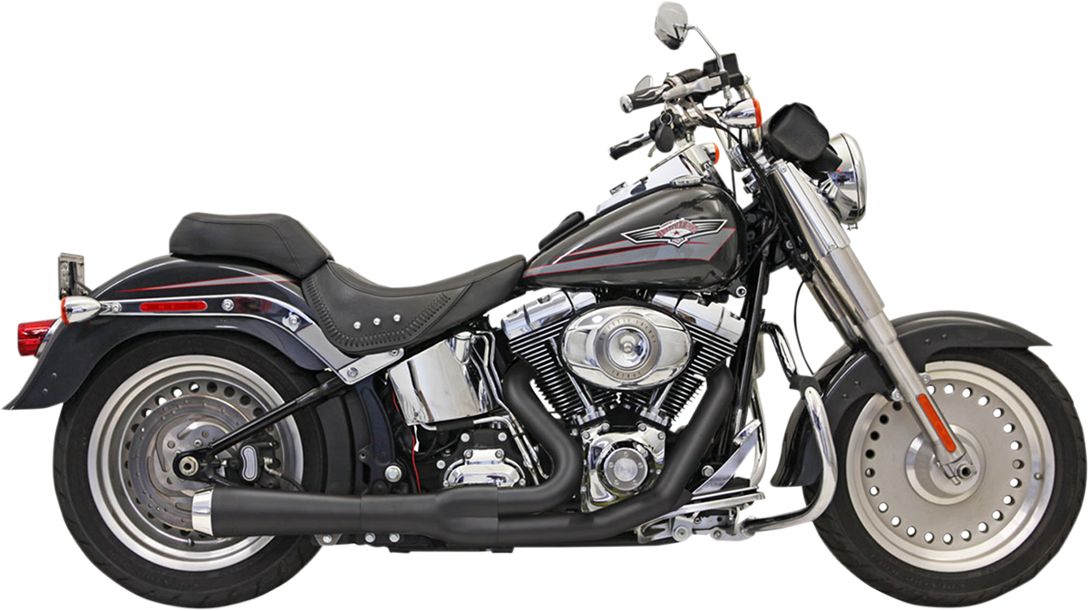 BASSANI XHAUST ROAD RAGE 2-INTO-1 SYSTEMS FOR HARLEY-DAVIDSON 2005 Black Short Road Rage 2-Into-1 Exhaust System