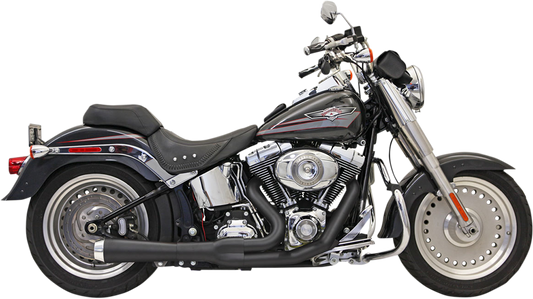 BASSANI XHAUST ROAD RAGE 2-INTO-1 SYSTEMS FOR HARLEY-DAVIDSON 2005 Black Short Road Rage 2-Into-1 Exhaust System