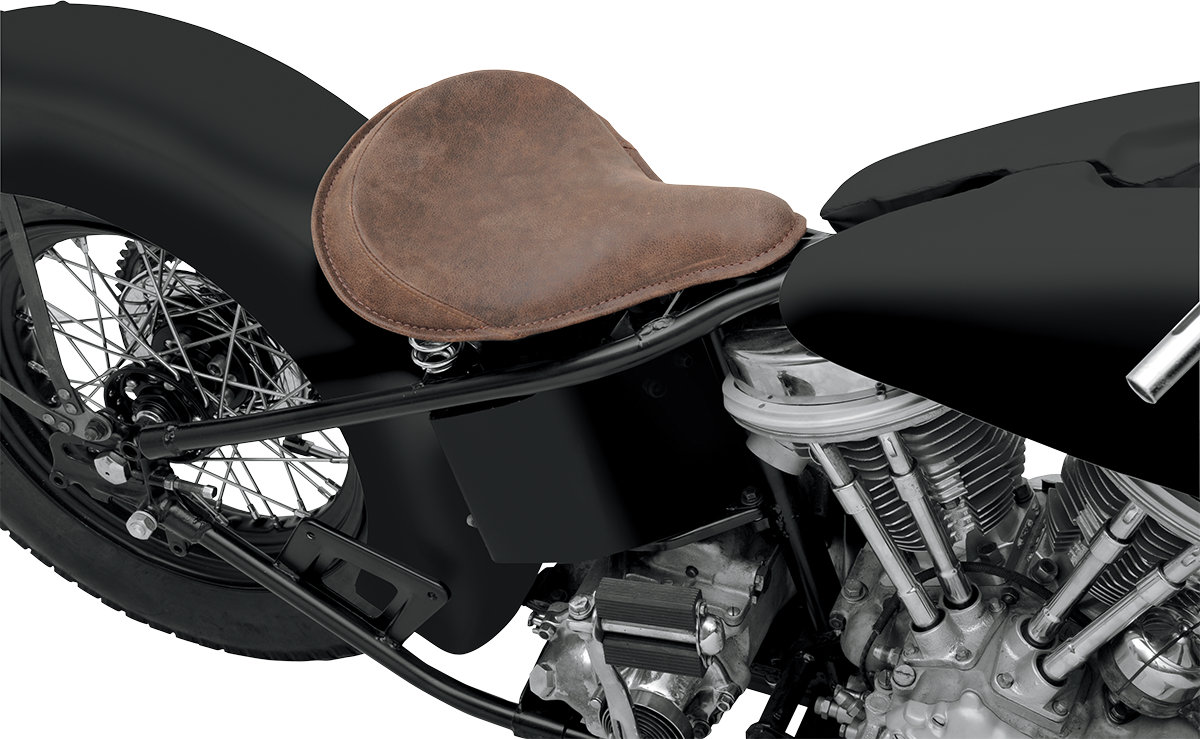 DRAG SPECIALTIES SEATS SPRING SOLO SEATS SEAT SOLO LG DISTRSD BRN