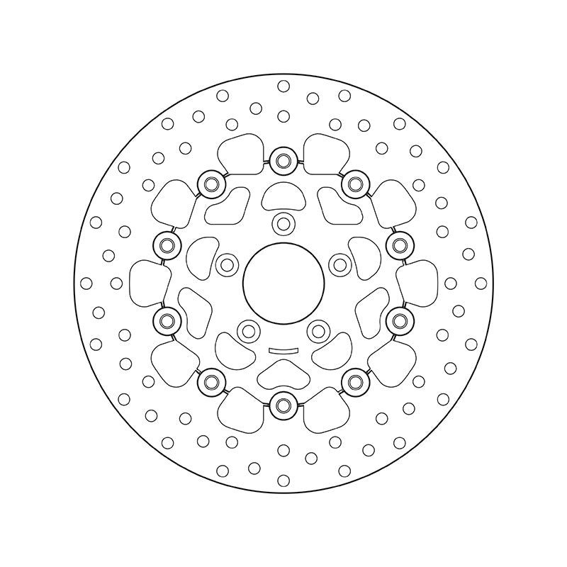Brembo 78.B408.91 Serie Oro Front Floating Disc Rotor For Harley-Davidson