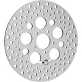POLISHED STAINLESS STEEL DRILLED BRAKE ROTORS FOR HARLEY-DAVIDSON